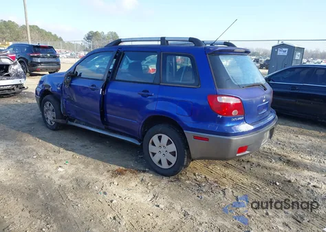 2005 Mitsubishi Outlander Ls from USA, damaged, VIN JA4LZ31F05U049314